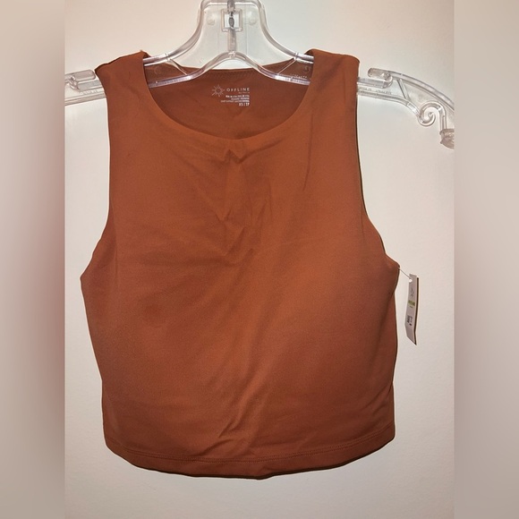 aerie Tops - Aerie Sleeveless Fitted Crop Tank Top